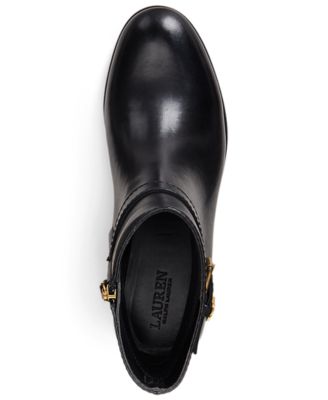 Women's Brooke II Stacked Leather Heel Booties