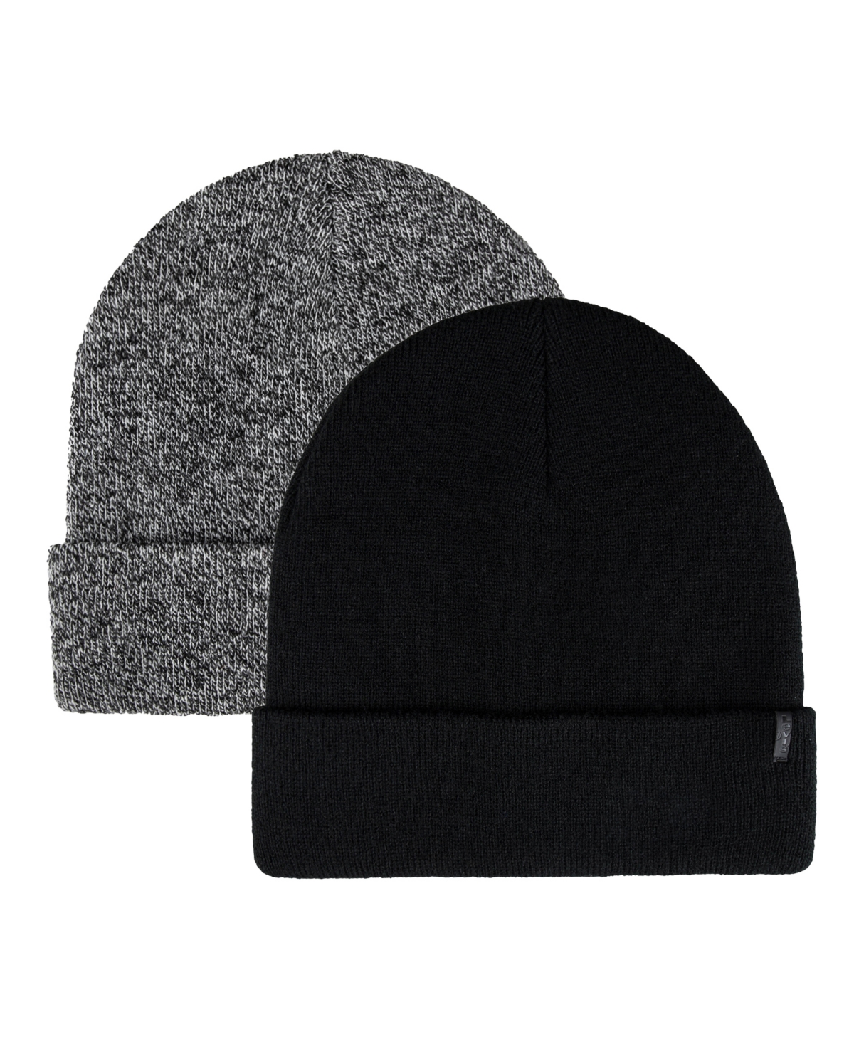 Levi's Men's 2-pack Beanie Set In Black
