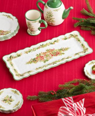 Holly Tree Melamine 2-Pc. Appetizer Set