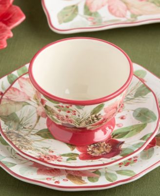 Winter Blooms Ice Cream Bowls, Set of 4