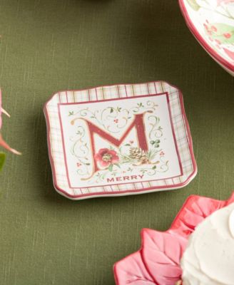 Winter Blooms Canape Plates, Set of 4