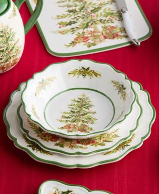 Holly Tree Melamine 12-Pc. Dinnerware Set, Service for 4