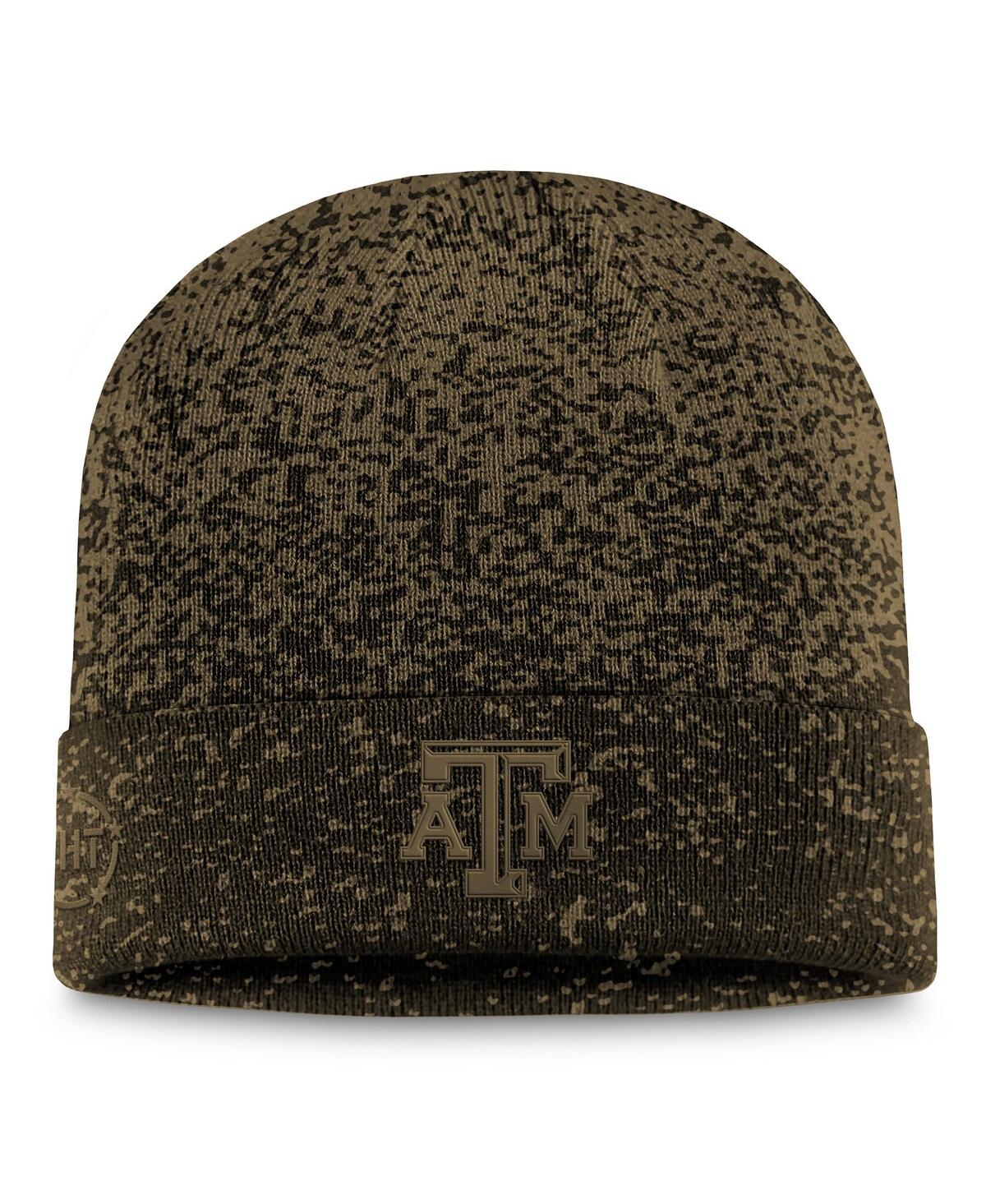 Top Of The World Men'sâ Olive/black Texas A&m Aggies Cuffed Knit Two-tone Hat
