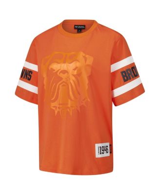 Women's Orange Cleveland Browns Drop Shoulder T-Shirt