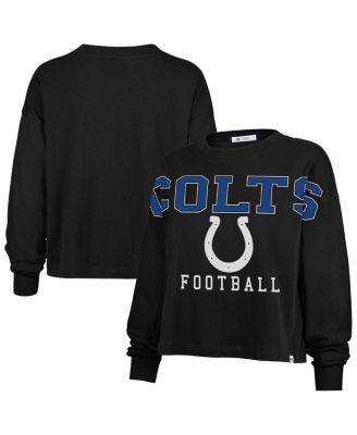 '47 Brand - Women's Black Indianapolis Colts Outreach City Oversized Long Sleeve T-Shirt