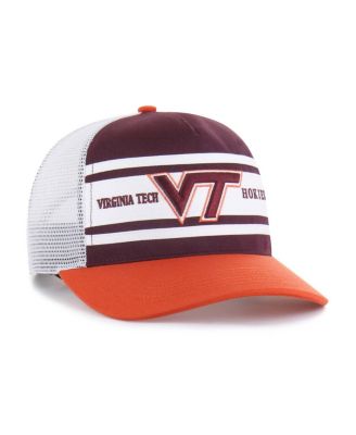 Big Boys and Girls Maroon/Orange Virginia Tech Hokies Super Stripe Hitch Adjustable Trucker Hat