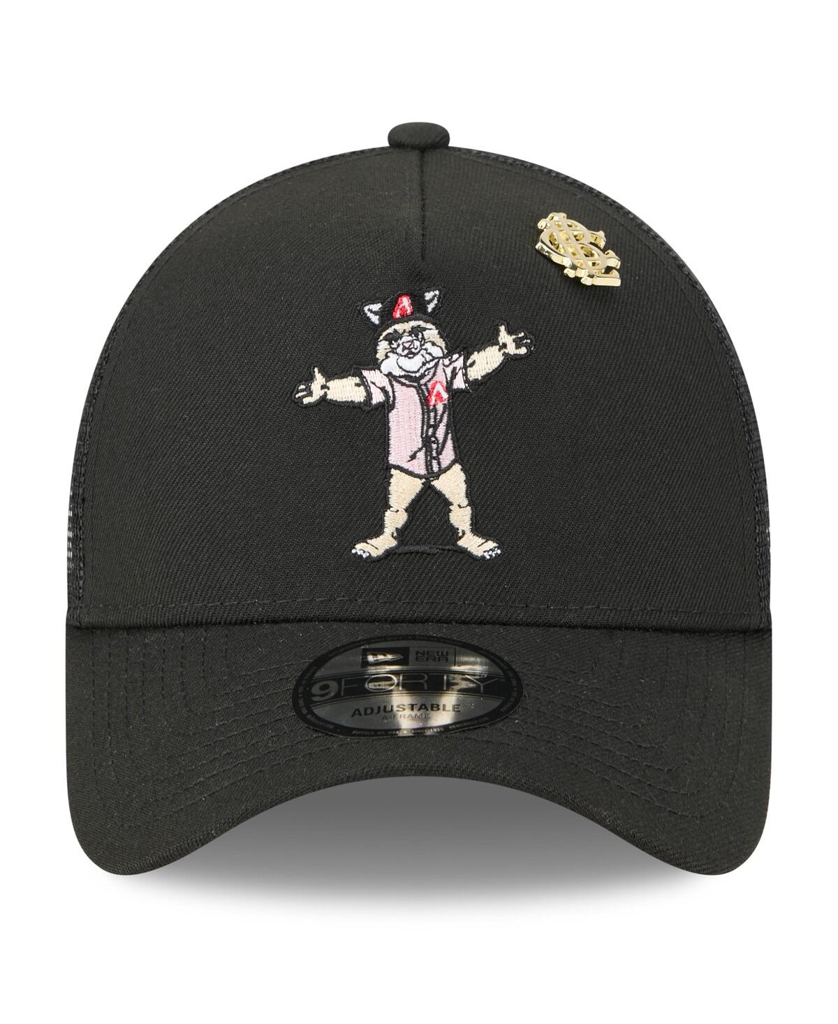 New Era Men's Black Arizona Diamondbacks 2025 Big League Chew A-frame 9forty Adjustable Trucker Hat In Black