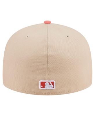 Men's Light Beige/Coral St. Louis Cardinals Two-Tone Color Pack A-Frame 59FIFTY Fitted Hat