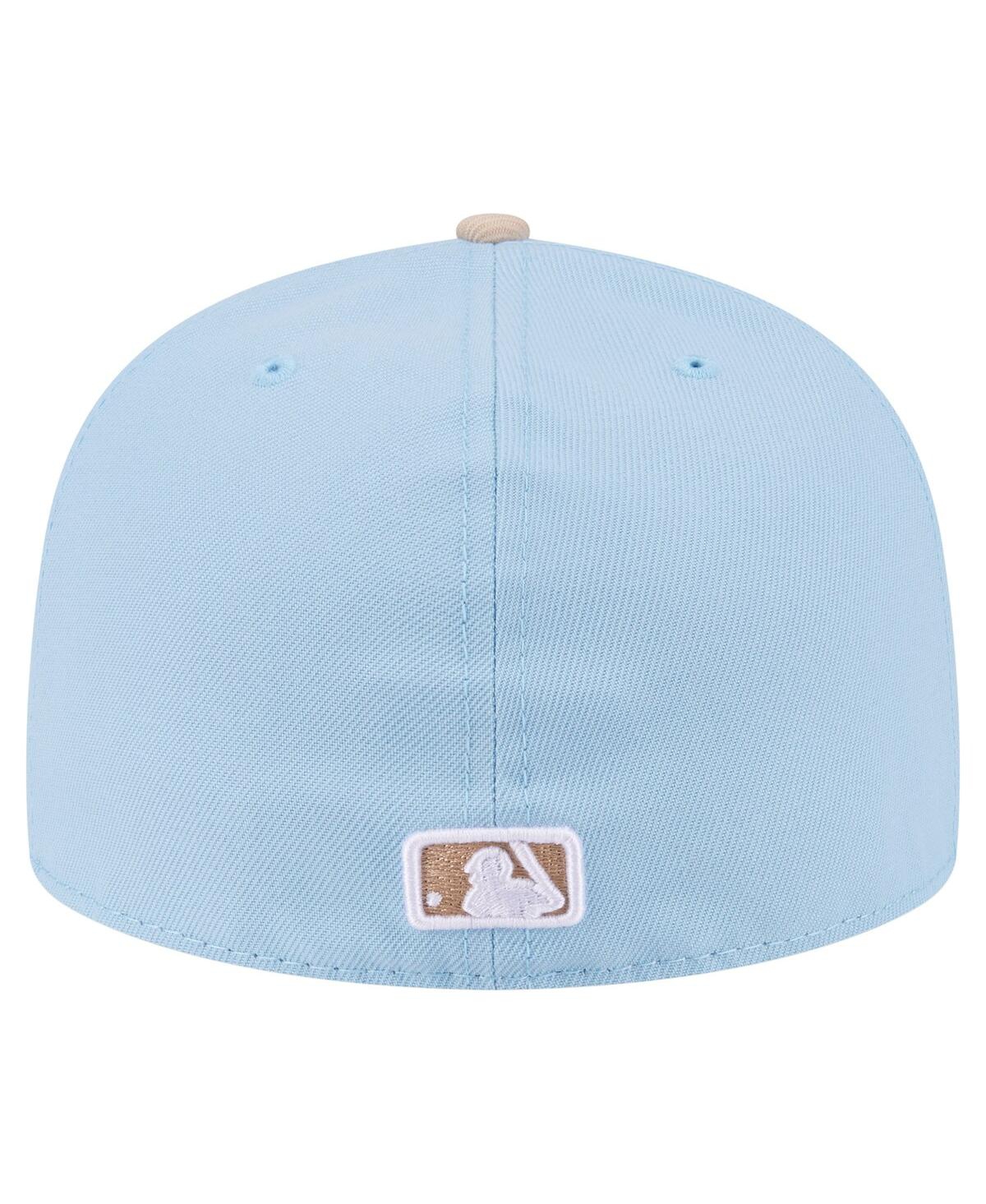New Era Men's Light Blue/cream Detroit Tigers Two-tone Color Pack A-frame 59fifty Fitted Hat In Blue