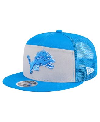 New Era - Men's Gray/Blue Detroit Lions Outdoor Split Panel 9FIFTY Snapback Hat