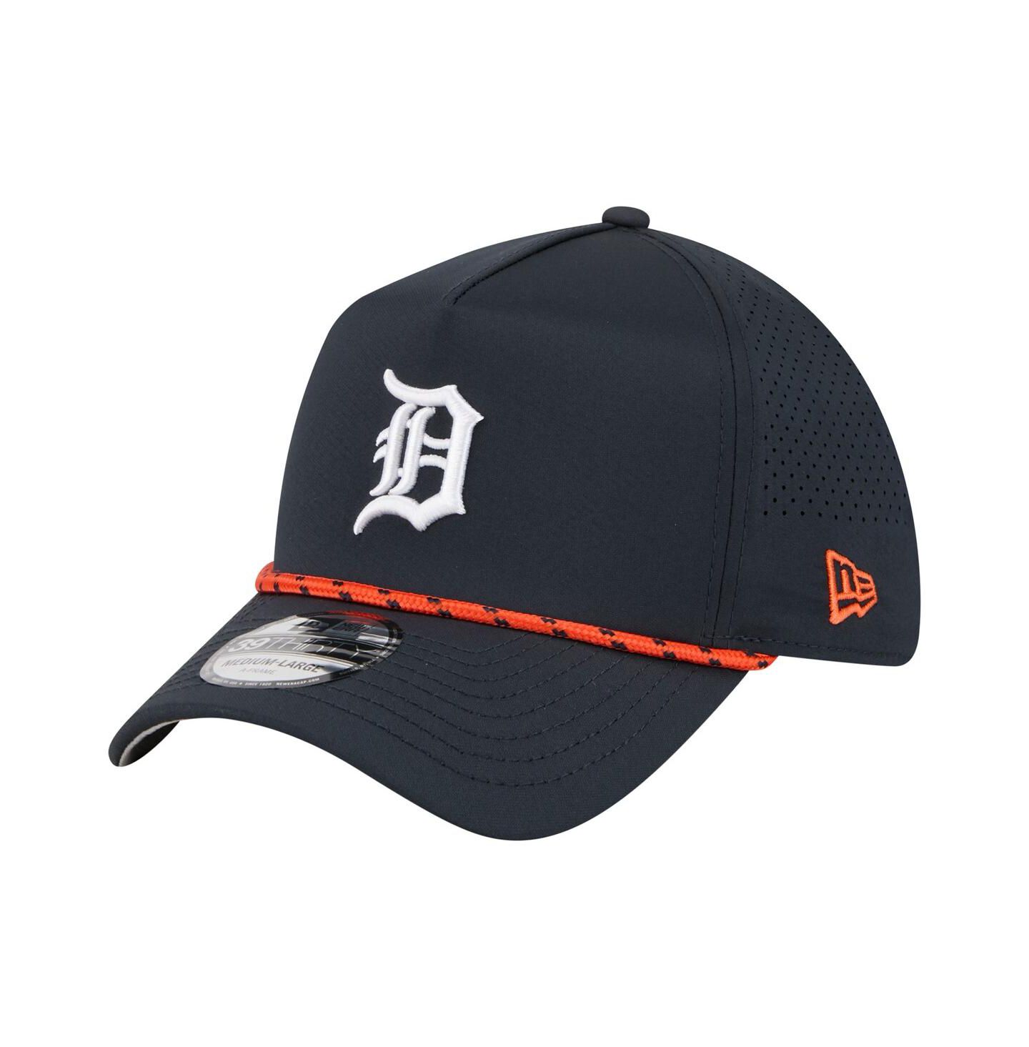 Мужская кепка New Era Navy Detroit Tigers 39THIRTY A-Frame Perforated Flex Hat — фото 1
