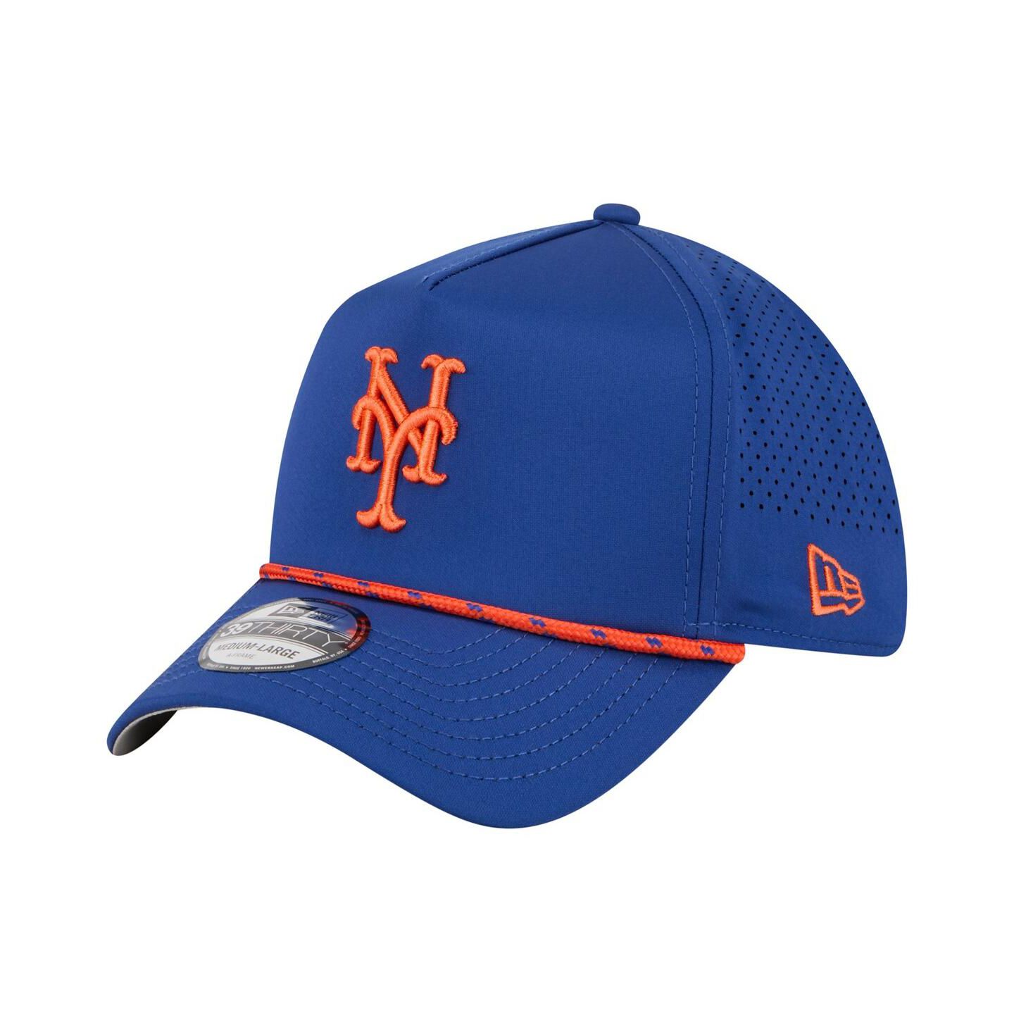 Мужская кепка New Era Royal New York Mets 39THIRTY A-Frame Perforated Flex Hat — фото 1