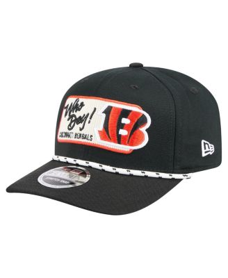 New Era - Men's Black Cincinnati Bengals Chant 9SEVENTY Stretch-Snap Hat