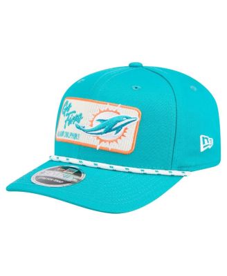 New Era - Men's Aqua Miami Dolphins Chant 9SEVENTY Stretch-Snap Hat