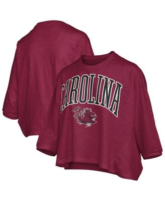 Pressbox - Women's Garnet South Carolina Gamecocks Midi Arch Over Logo Oversized T-Shirt