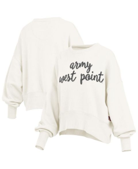 Женский свитшот Pressbox Cream Army Black Knights Oversized Chelsea Waist Length Pullover