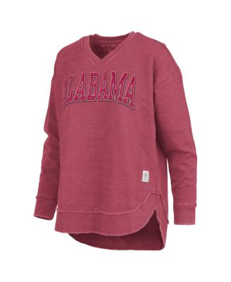 Women's Crimson Alabama Crimson Tide Westin Poncho V-Neck Pullover Sweatshirt