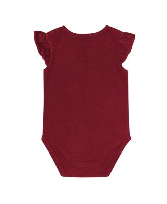 Baby Boys and Girls 2-Piece Crimson/White Alabama Crimson Tide Little Sunshine Bodysuit Set