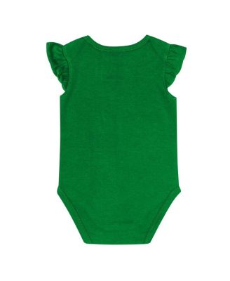 Baby Boys and Girls 2-Piece Green/Yellow Oregon Ducks Little Sunshine Bodysuit Set