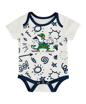 Baby Boys and Girls 3-Pack Notre Dame Fighting Irish All Day Play Bodysuit Set