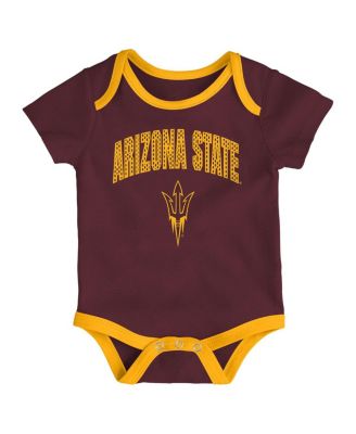 Baby Boys and Girls 3-Pack Arizona State Sun Devils All Day Play Bodysuit Set