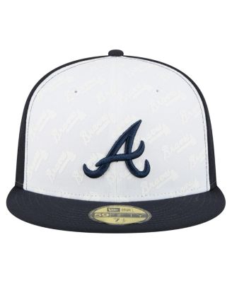 Men's White/Navy Atlanta Braves Repeat 59FIFTY Fitted Hat