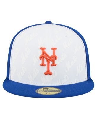 Men's White/Royal New York Mets Repeat 59FIFTY Fitted Hat