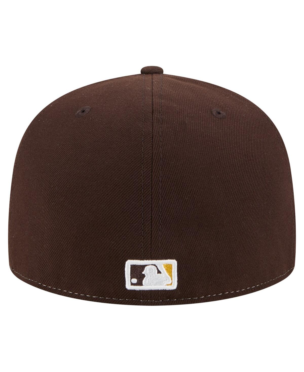 New Era Men's White/brown San Diego Padres Repeat 59fifty Fitted Hat In Multi