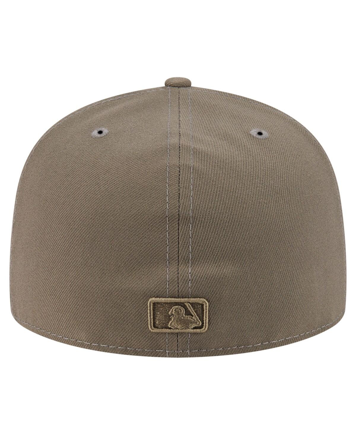 New Era Men's Olive Colorado Rockies Color Pack A-frame 59fifty Fitted Hat In Green