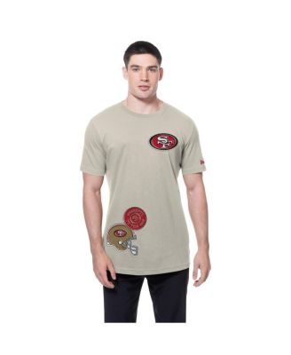 Men's Light Beige San Francisco 49ers Multi Patch T-Shirt