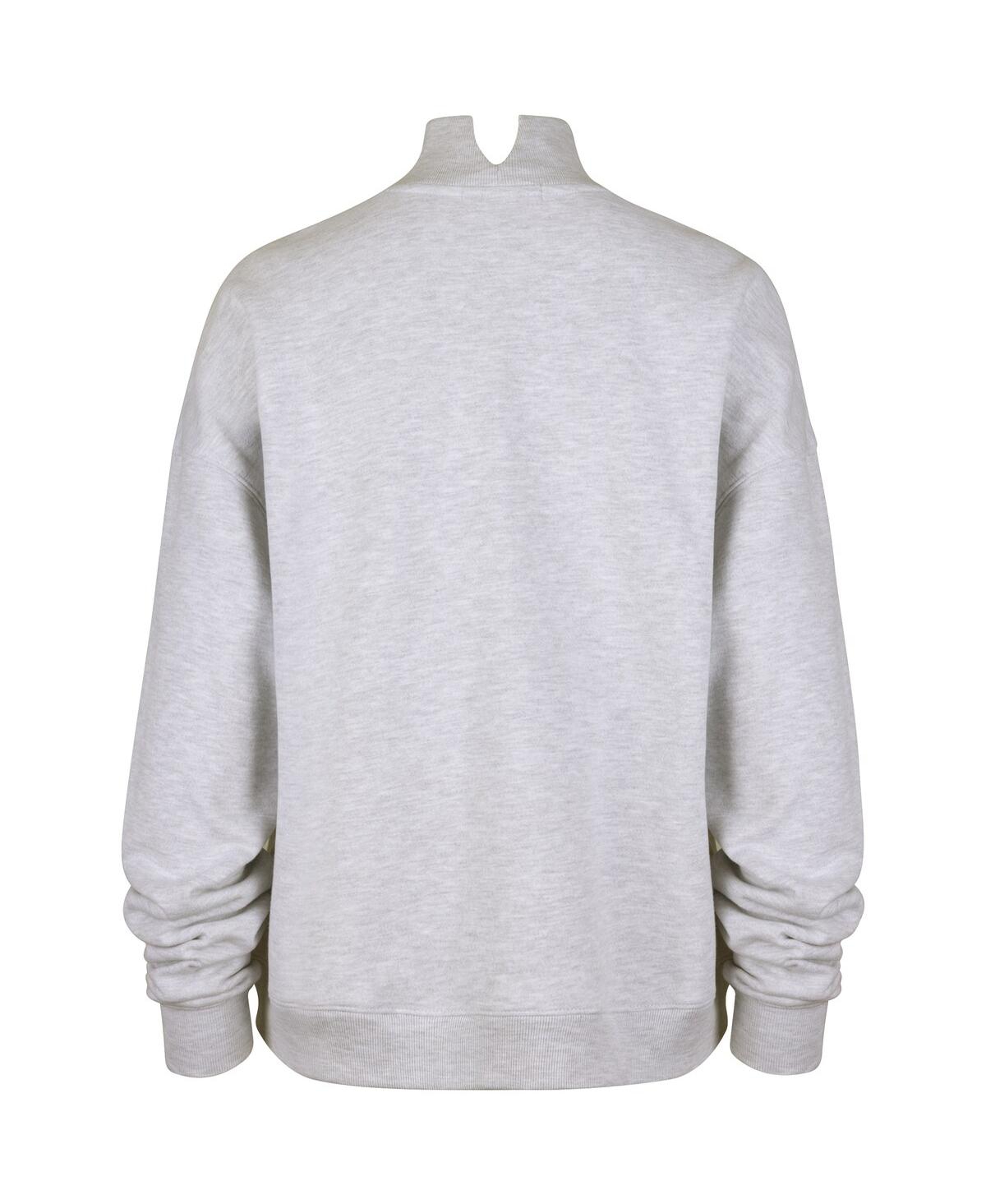 47 Brand '47 Heather Gray Baltimore Ravens Vantage Mock Neck Pullover Sweatshirt In Gray