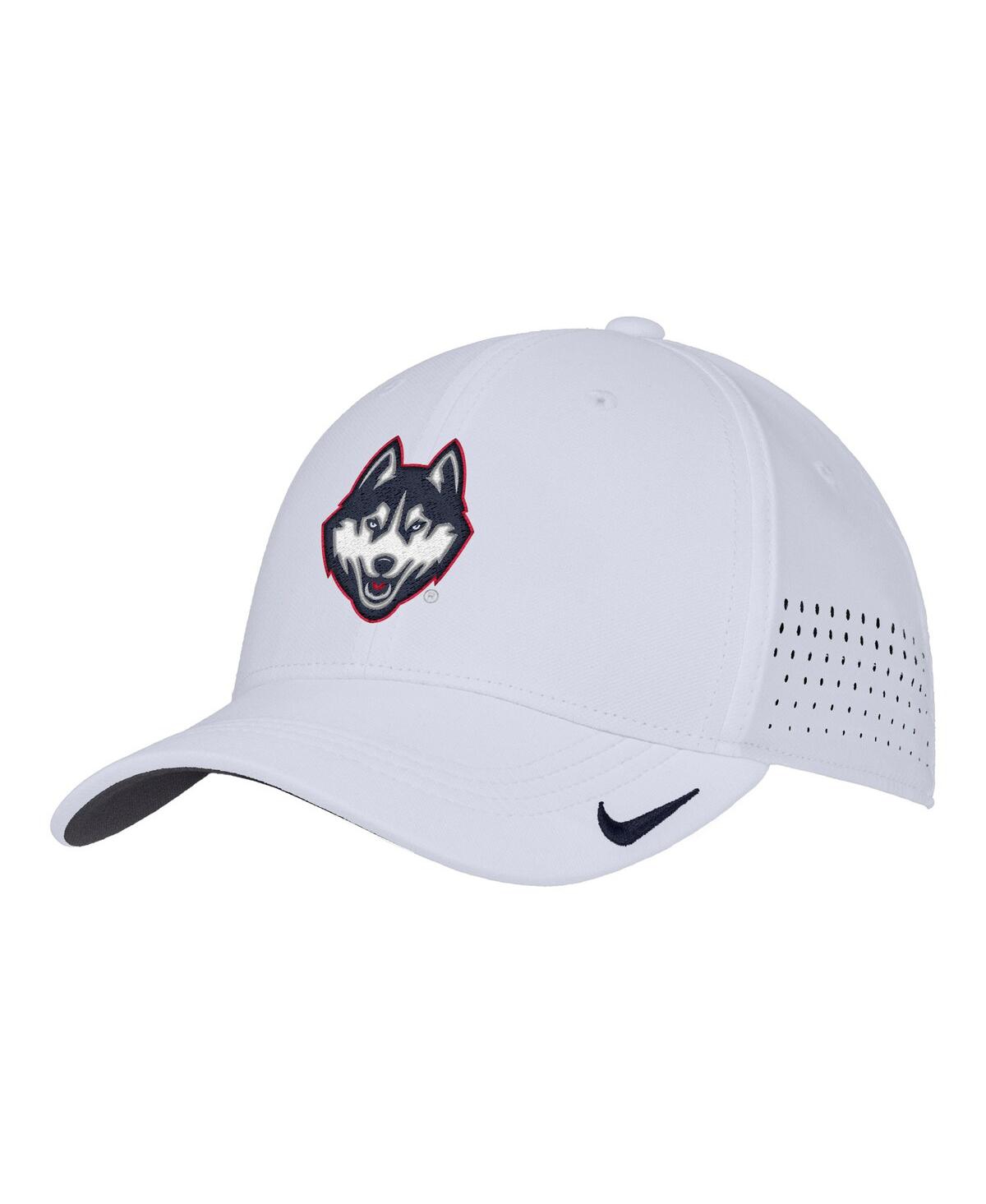 Nike Men's White Uconn Huskies 2025â On-field Performance Flex Hat In White