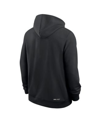 Men's Black Oklahoma State Cowboys 2025 Sideline Performance Pullover Hoodie