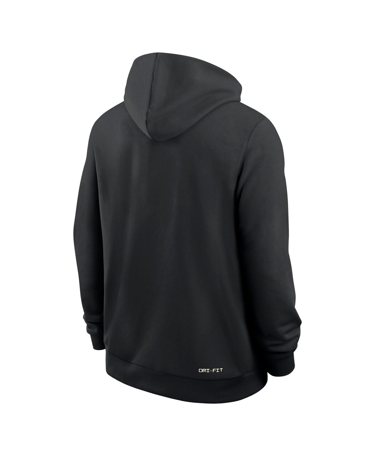Nike Men's Black Oklahoma State Cowboys 2025 Sideline Performance Pullover Hoodie In Black