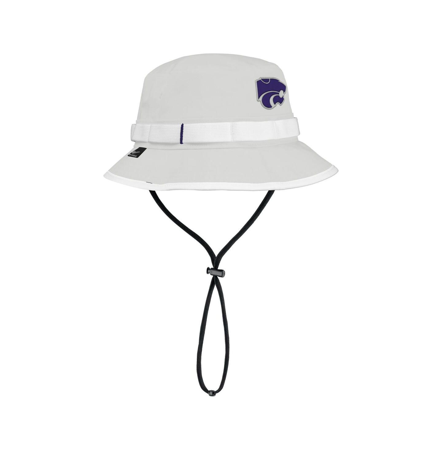 Мужская панама Nike Gray Kansas State Wildcats 2025 On-Field Boonie Performance Bucket Hat — фото 1