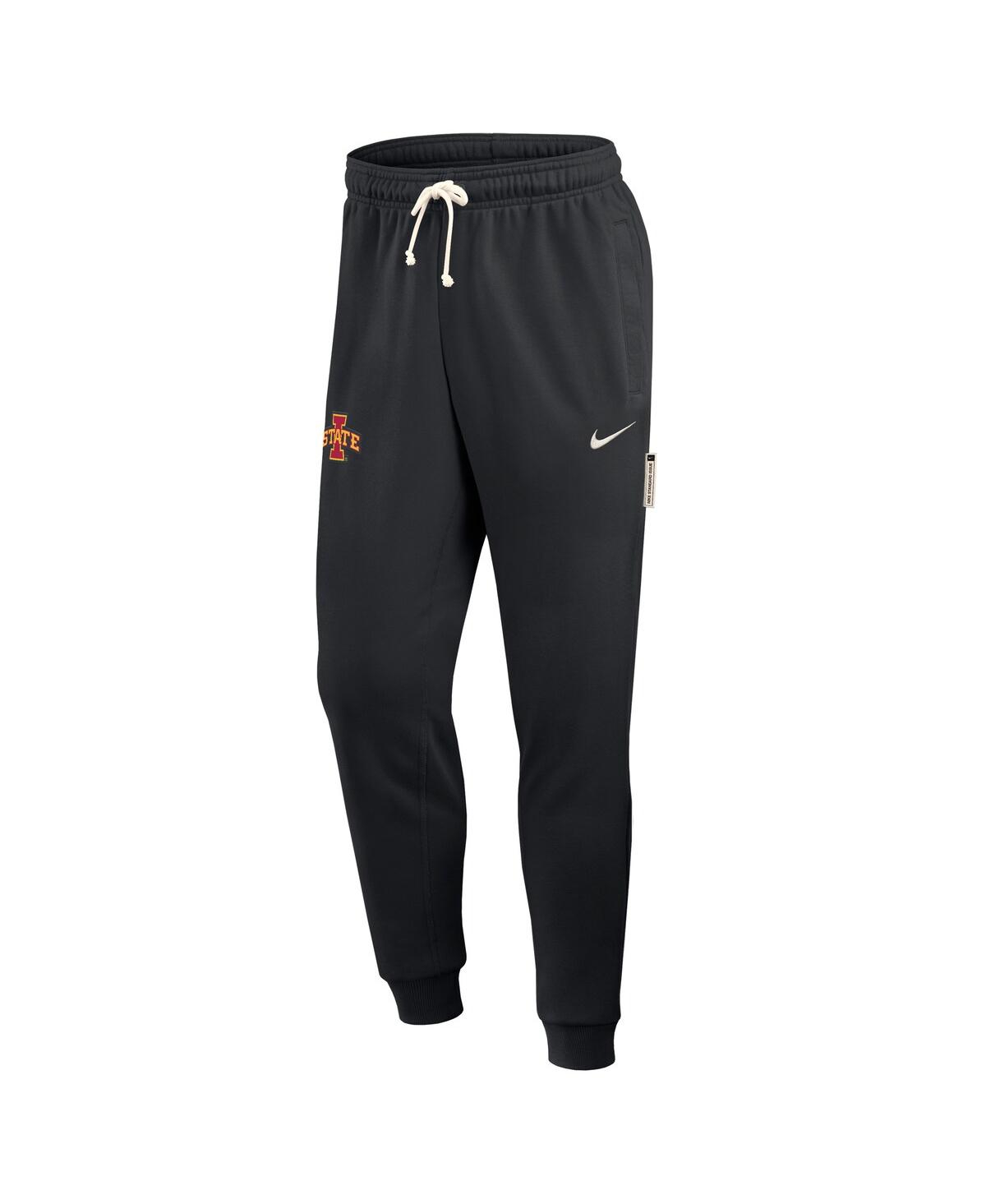 Nike Men's Black Iowa State Cyclones 2025 Sideline Performance Taper Pants In Black