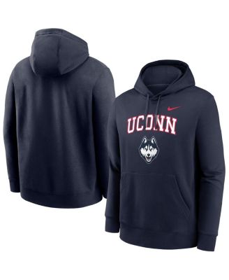 Nike - Men's Navy UConn Huskies Club Pullover Hoodie