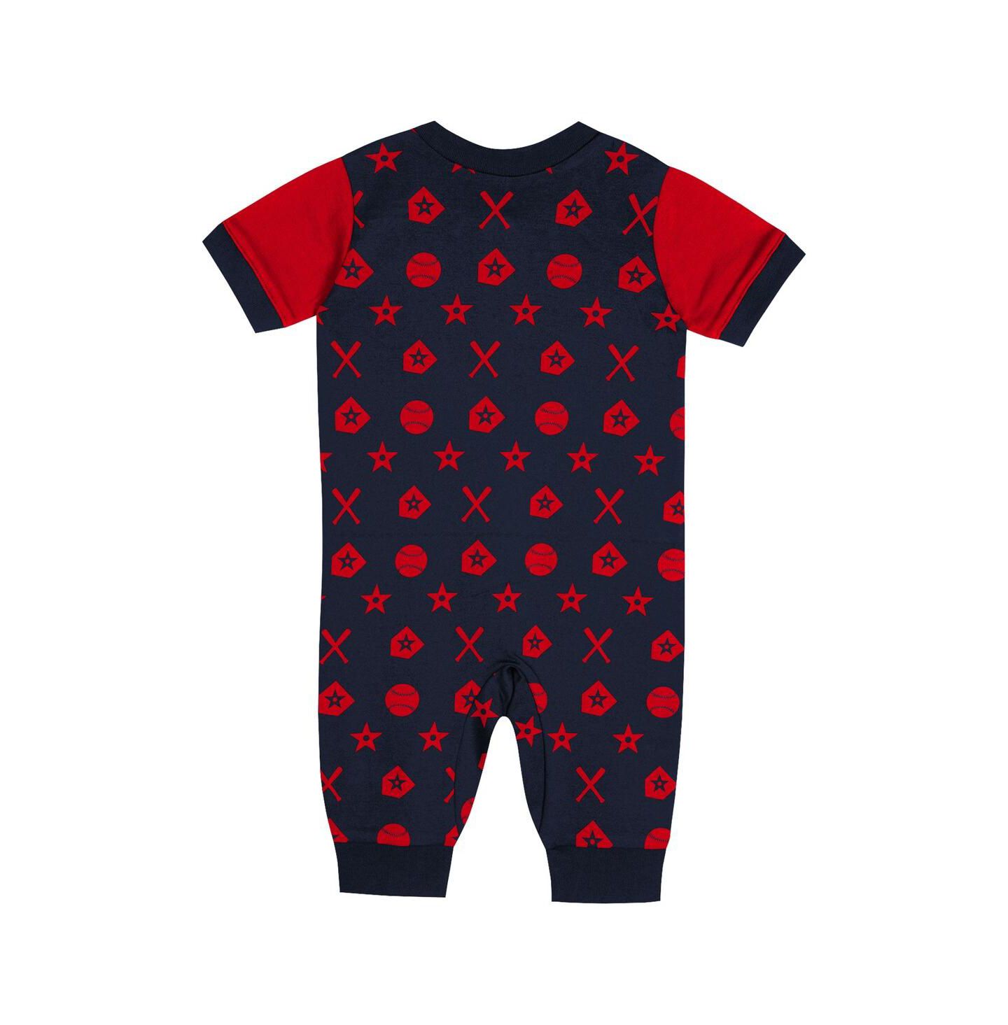 Комбинезон Outerstuff Navy Atlanta Braves Hard 90 Coveralls для мальчиков-малышей — фото 3