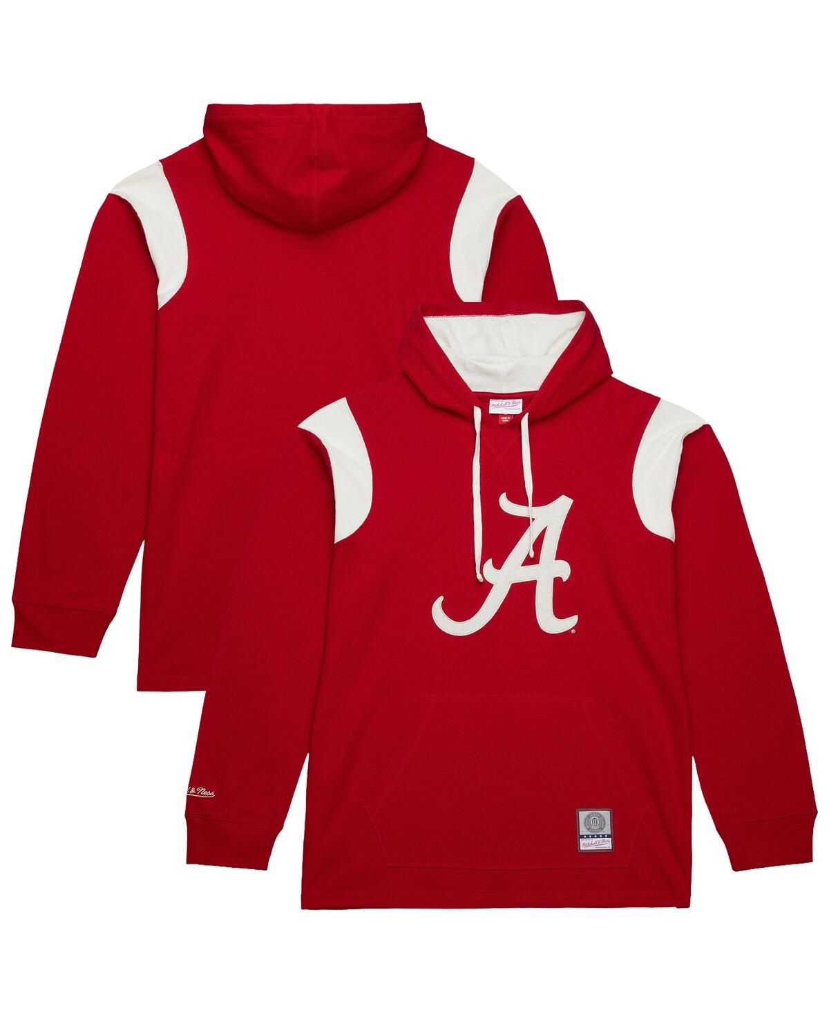 Mitchell & Ness Men's Crimson Alabama Crimson Tide Thermal Lightweight Hoodie In Multi