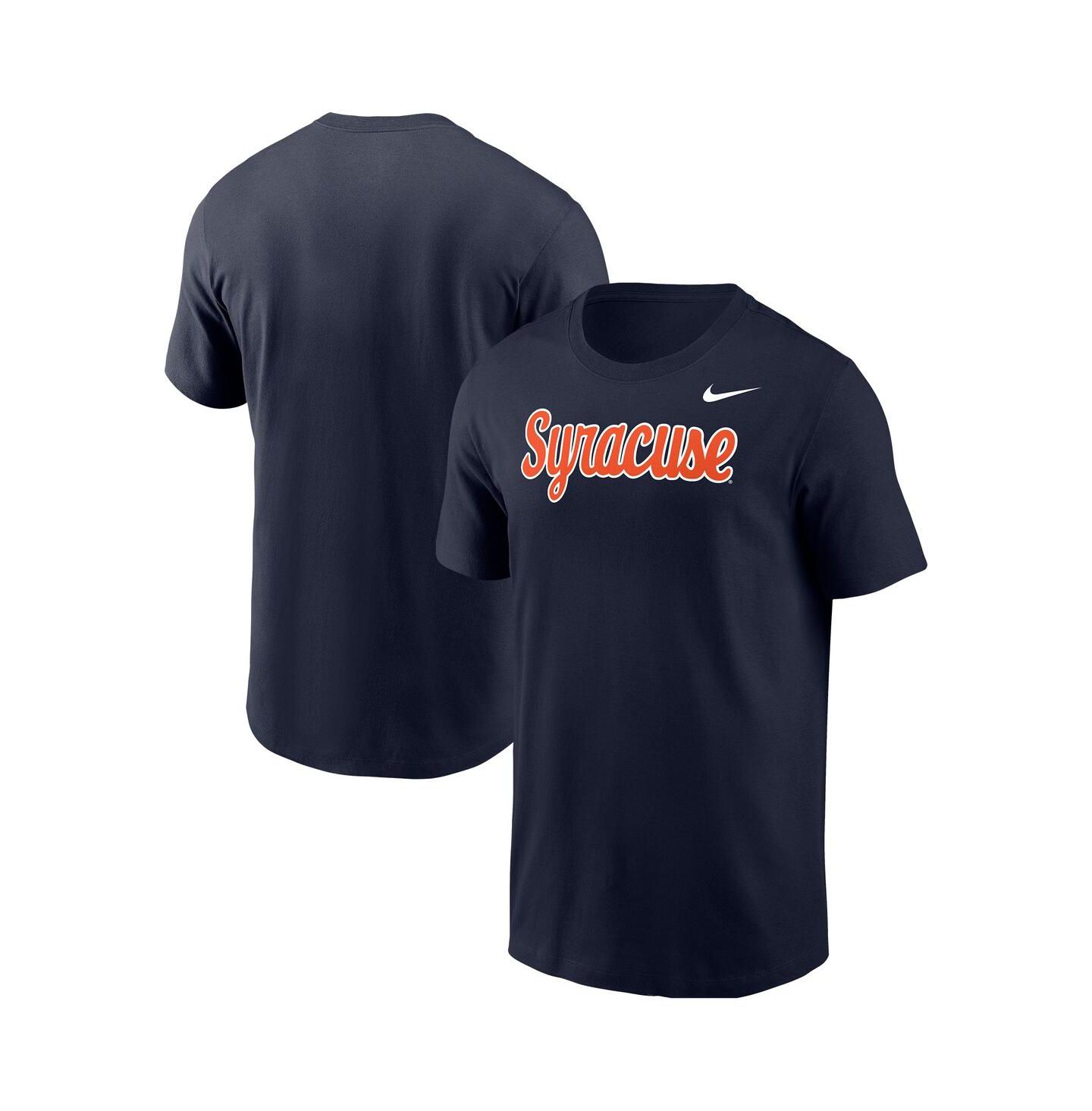 Мужская футболка Nike Navy Syracuse Orange Script — фото 1