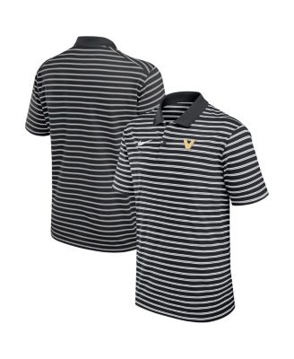 Nike - Men's Black Vanderbilt Commodores Victory Stripe Performance Polo Shirt