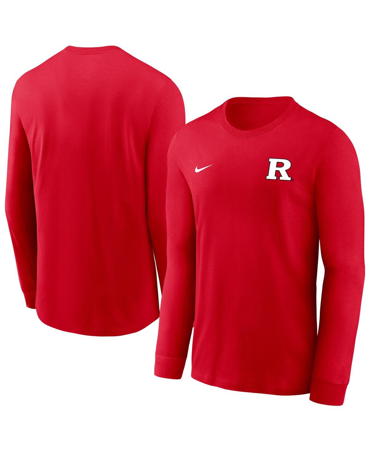 Nike Men's Scarlet Rutgers Scarlet Knights Legend Dri-fit Long Sleeve T-shirt In Red