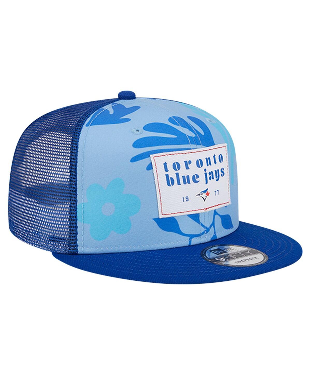 New Era Men's Royal Toronto Blue Jays Bikini Bottom Trucker 9fifty Snapback Hat In Blue