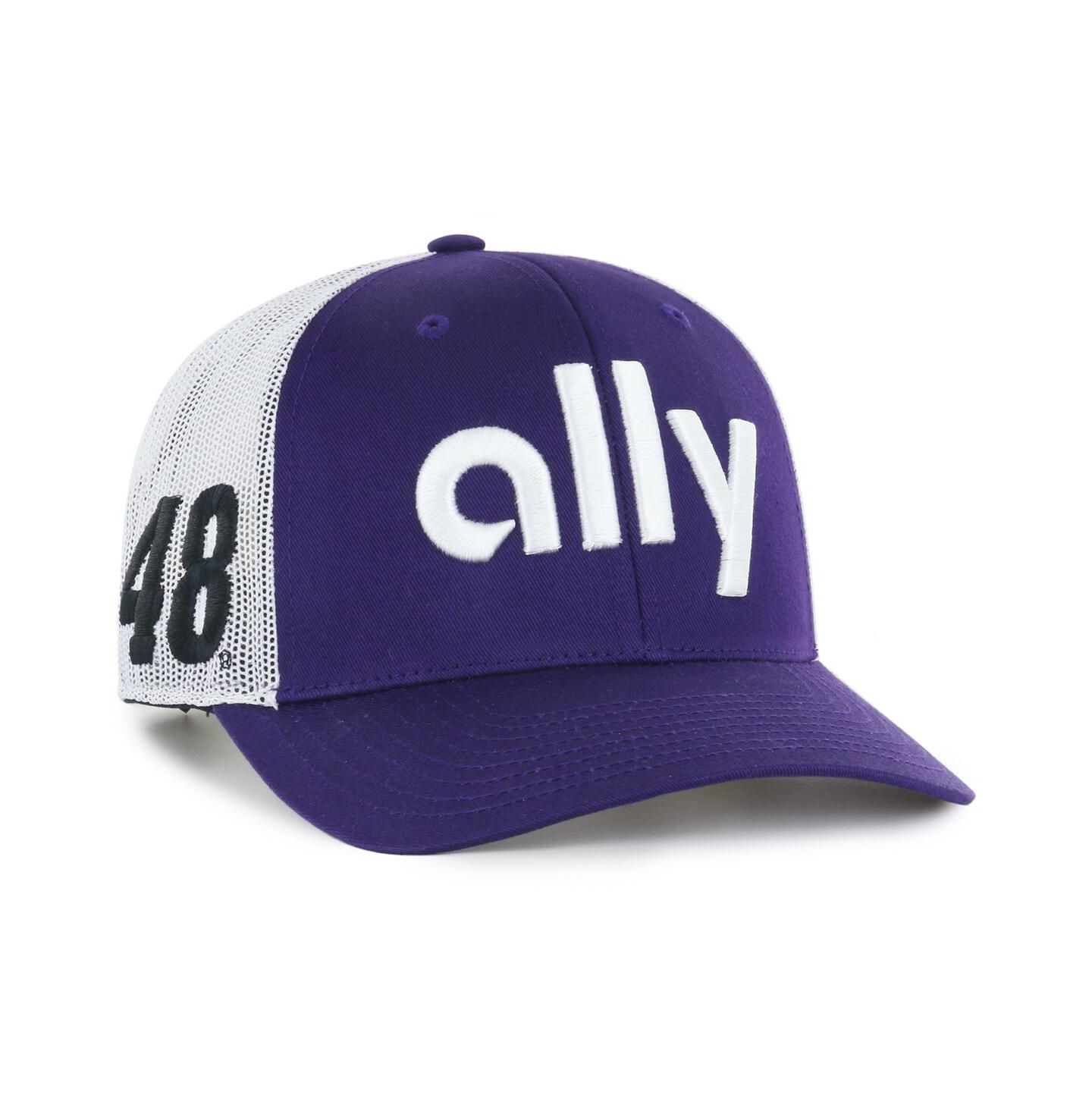 Мужская кепка '47 Brand Purple Alex Bowman Trucker Adjustable Hat — фото 1