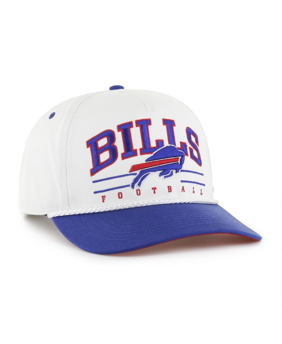 47 Brand Men's White/royal Buffalo Bills Roscoe Two-toned Hitch Adjustable Hat In Multi