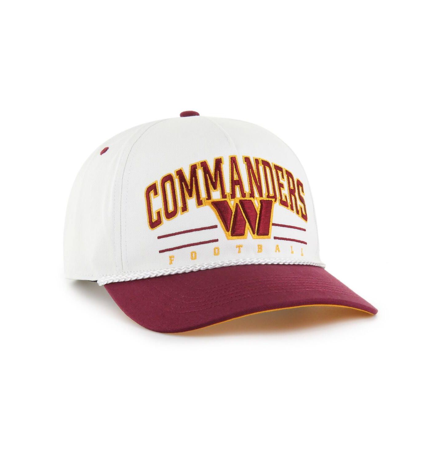 Мужская кепка '47 Brand White/Burgundy Washington Commanders Roscoe Two-Toned Hitch Adjustable Hat — фото 2