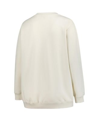 Women's Cream Green Bay Packers Plus Size Shooting Star Pullover Sweatshirt