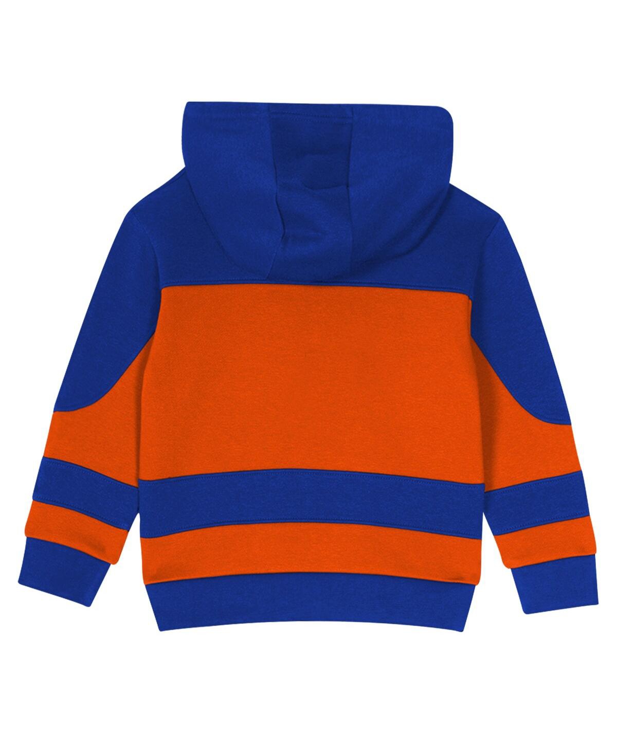 Outerstuff Toddler 2-Piece Navy/Orange New York Islanders Puck Hero Fleece Hoodie and Sweatpants Set