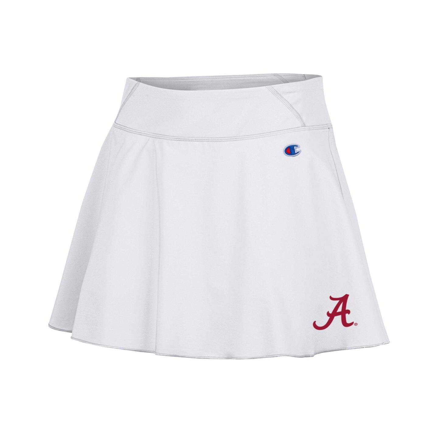 Женская юбка-шорты Champion White Alabama Crimson Tide Tailgate Soft Touch Skort — фото 3