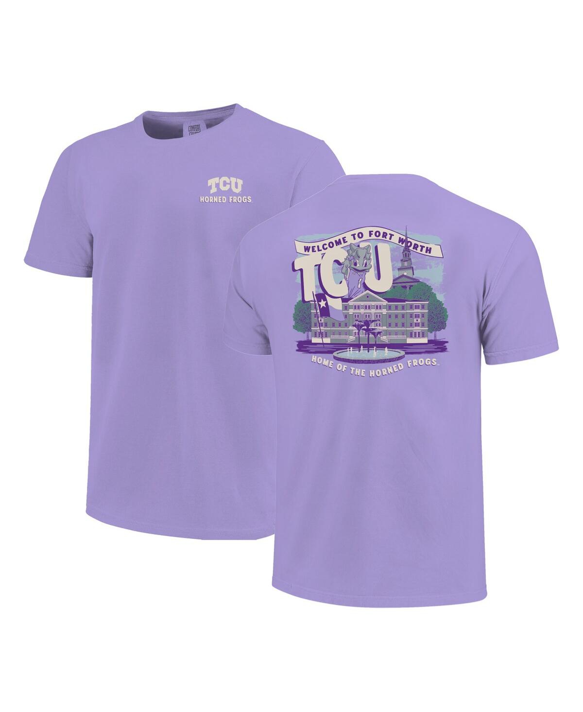 Image One Big Boys And Girls Purple Tcu Horned Frogs Local Campus Scene T-shirt In Purple